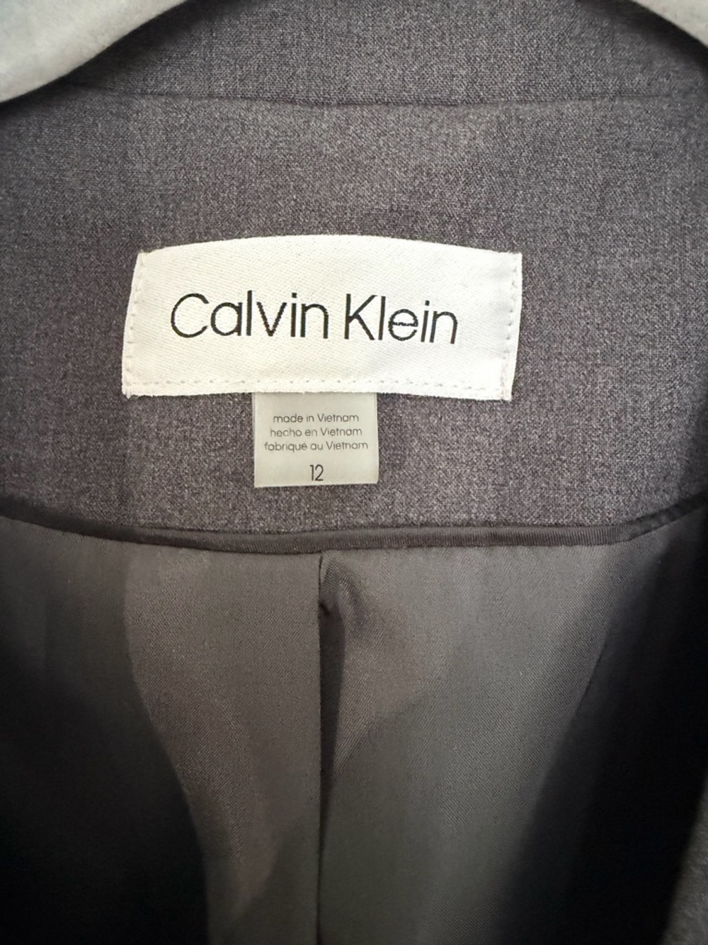 Calvin Klein charcoal Women's Single-Button Blazer with Matching Pants - Picture 2 of 10